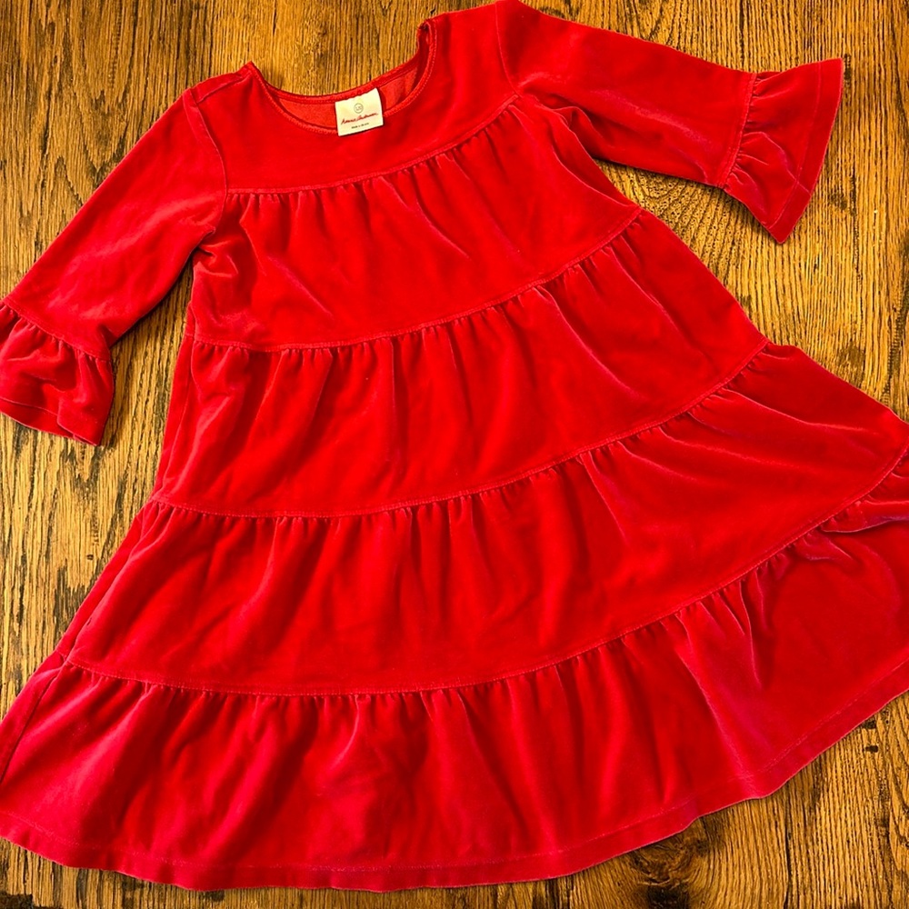 Hanna Anderson Red Velvet girls Dress